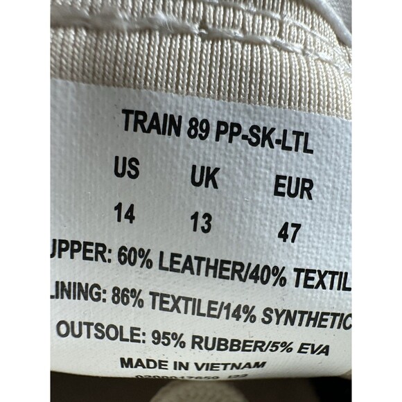 Polo Ralph Lauren Size 14M Train 89 Suede Sneaker Black/White/Gold Pony NWOB main image 9